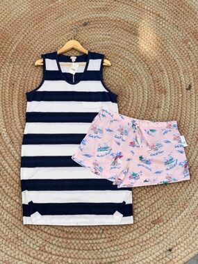 J.Crew and GAP NWT Women’s Size XL Striped Dress and Sleep Shorts Bundle